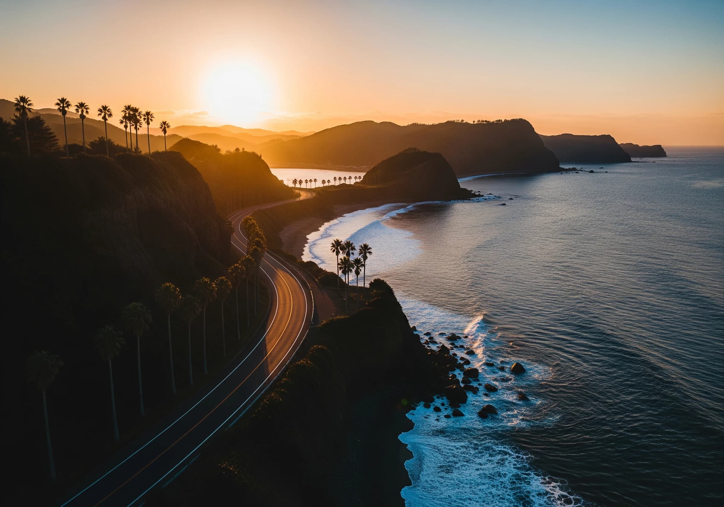 伊豆大島の海岸道路
